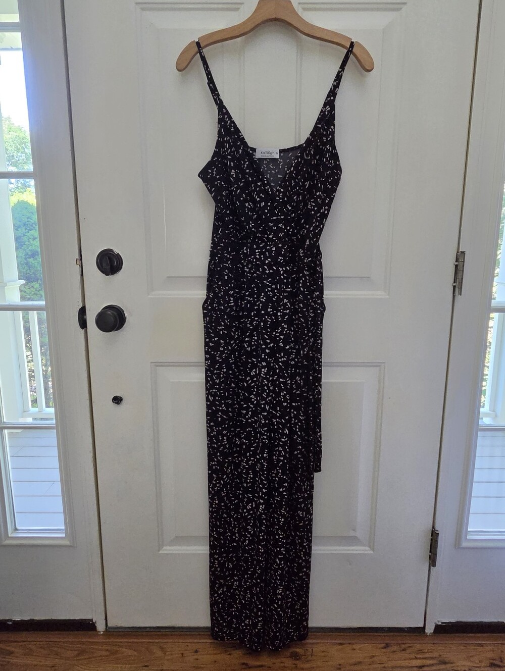 NWOT Kaileigh Rochelle Knit Jumpsuit - Black & White Print
